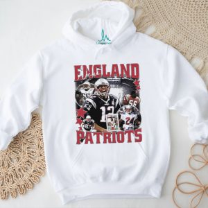 New England Patriots Tom Brady Retro Football Graphic T Shirt