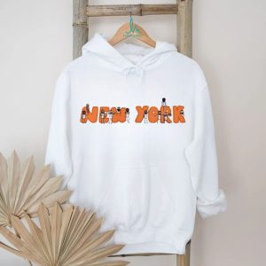 New York Basketball Team Cartoon Players Mascot Style Graphic T Shirt