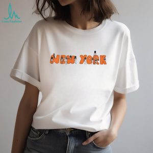 New York Basketball Team Cartoon Players Mascot Style Graphic T Shirt