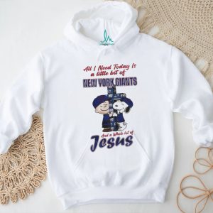 New York Giants Charlie Brown Snoopy Faith Jesus T Shirt