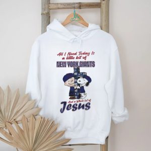 New York Giants Charlie Brown Snoopy Faith Jesus T Shirt