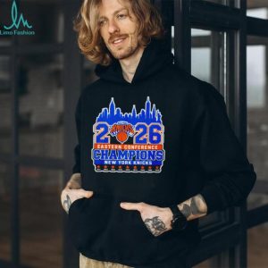 New York Knicks 2026 Eastern Conference Champions 9x Time skyline shirt