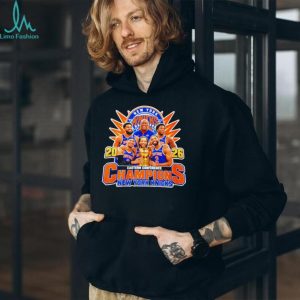 New York Knicks 2026 Eastern Conference Champions Finals player collage shirt