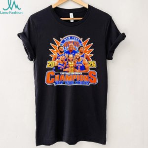 New York Knicks 2026 Eastern Conference Champions Finals player collage shirt