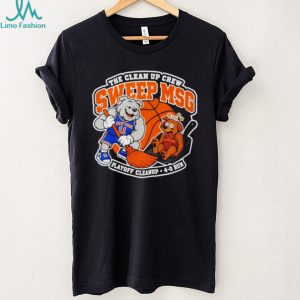 New York Knicks 2026 NBA Finals The Clean Up Crew Sweep MSG Playoff Cleanup 4 0 Run shirt