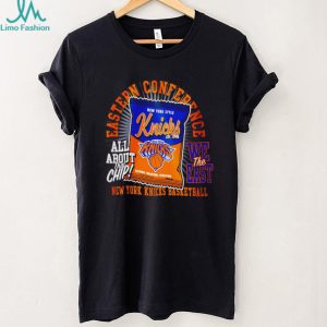 New York Knicks Eastern Conference Basketball All About That Chip Orange T Shirt