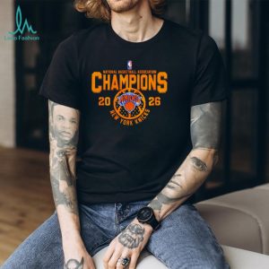 New York Knicks NBA Champions 2026 gold shirt