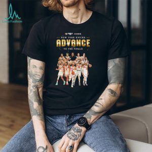 New York Knicks advance to the finals 2026 basketball team shirt
