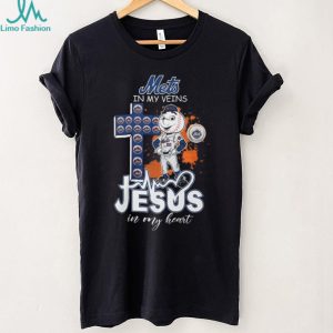 New York Mets Mr Met Cross Faith Jesus In My Heart T Shirt