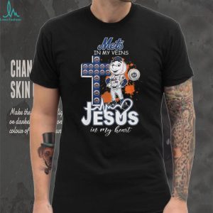 New York Mets Mr Met Cross Faith Jesus In My Heart T Shirt