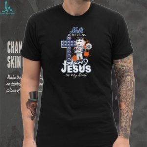 New York Mets Mr Met Mascot Cross Heartbeat Jesus In My Heart T Shirt