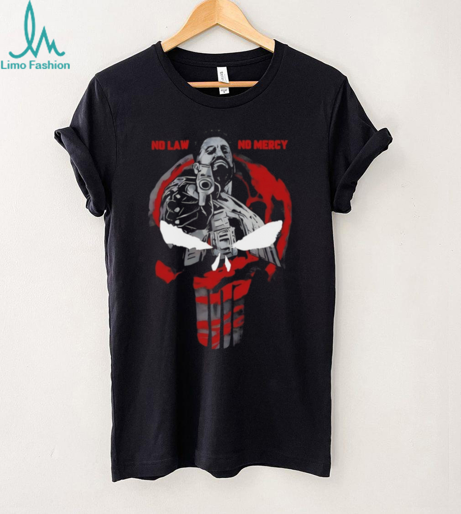 No Law No Mercy Skull Graphic Tactical Veteran Punisher Style T Shirt No Law No Mercy Skull Graphic Tactical Veteran Punisher Style T Shirt