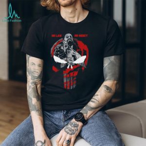 No Law No Mercy Skull Graphic Tactical Veteran Punisher Style T Shirt