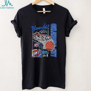 Oklahoma City Thunder NBA Basketball Slam Dunk Vintage Style T Shirt