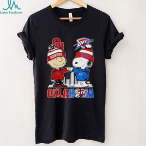 Oklahoma Sooners and OKC Thunder Cartoon Fans T Shirt