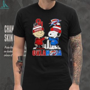 Oklahoma Sooners and OKC Thunder Cartoon Fans T Shirt