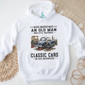 Old Man Classic Car Restoration 70s Mechanic T Shirt