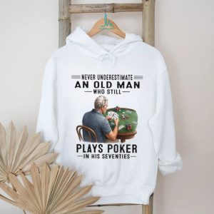 Old Man Poker Player 70s Card Game T Shirt