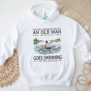 Old Man Swimmer Swim Legend In His Sixties Graphic T Shirt