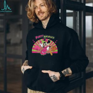 Party Animals Mickey Mouse Retro Baseball Graphic T Shirt