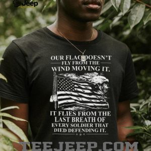 Patriotic American Flag Soldier Memorial Tribute Graphic Men's T Shirt