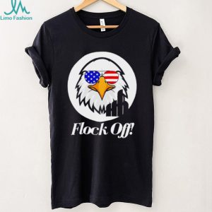 Patriotic Eagle Flock Off American Sunglasses Graphic T Shirt