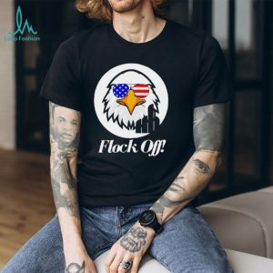 Patriotic Eagle Flock Off American Sunglasses Graphic T Shirt