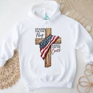 Patriotic Stand For The Flag Kneel For The Cross Faith T Shirt
