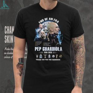 Pep Guardiola Manchester City End Of An Era Thank You T Shirt