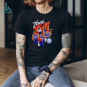 Philadelphia 76ers Team Montage Basketball Graphic T Shirt