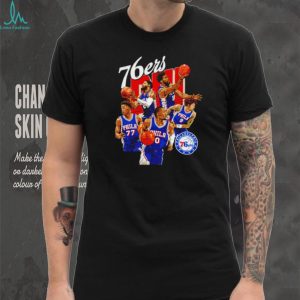 Philadelphia 76ers Team Montage Basketball Graphic T Shirt