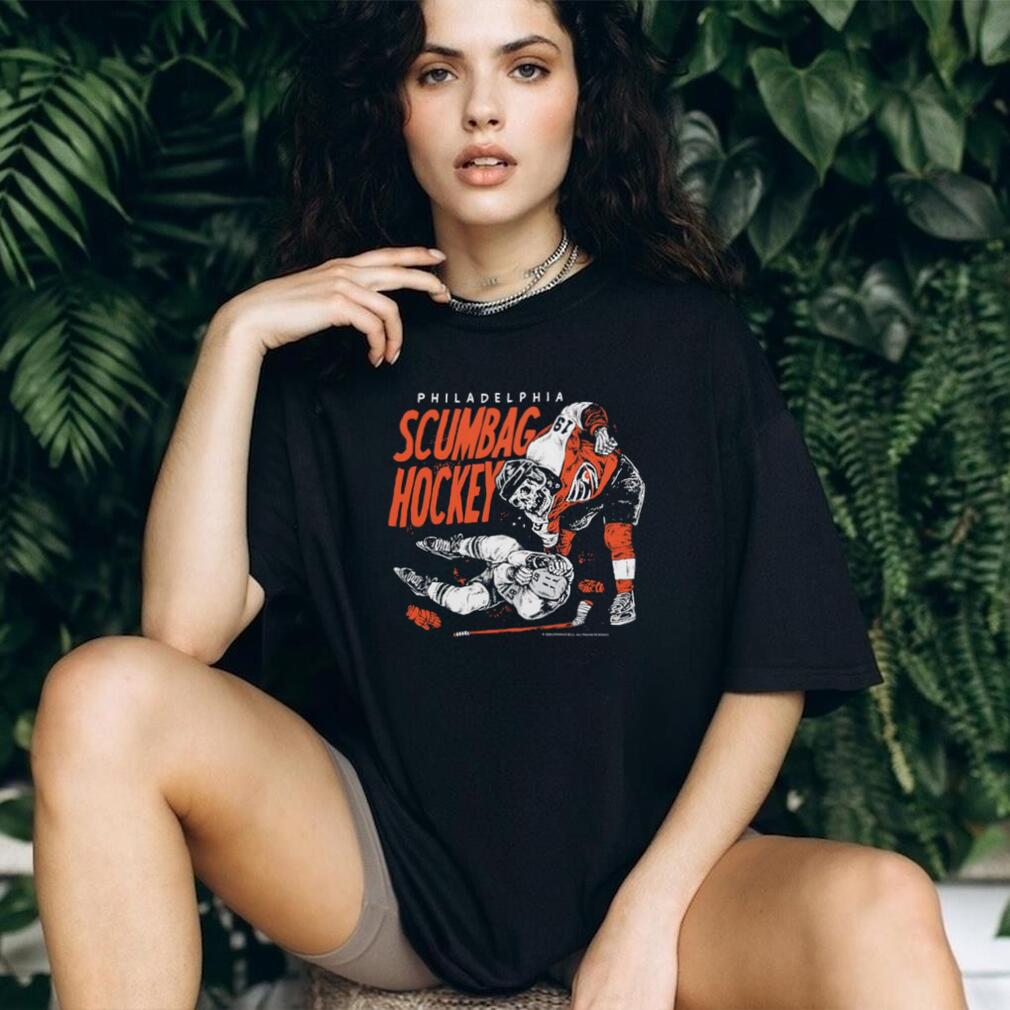 Philadelphia Scumbag Hockey Aggressive Vintage Style T Shirt Philadelphia Scumbag Hockey Aggressive Vintage Style T Shirt