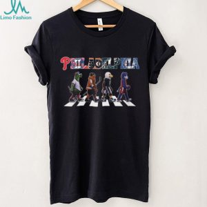Philadelphia Sports Mascots Abbey Road T Shirt Philly Teams Crossing T Shirt Phillies Eagles Sixers Flyers