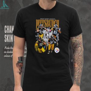 Pittsburgh Football Legends Vintage Style Draft Night Graphic T Shirt