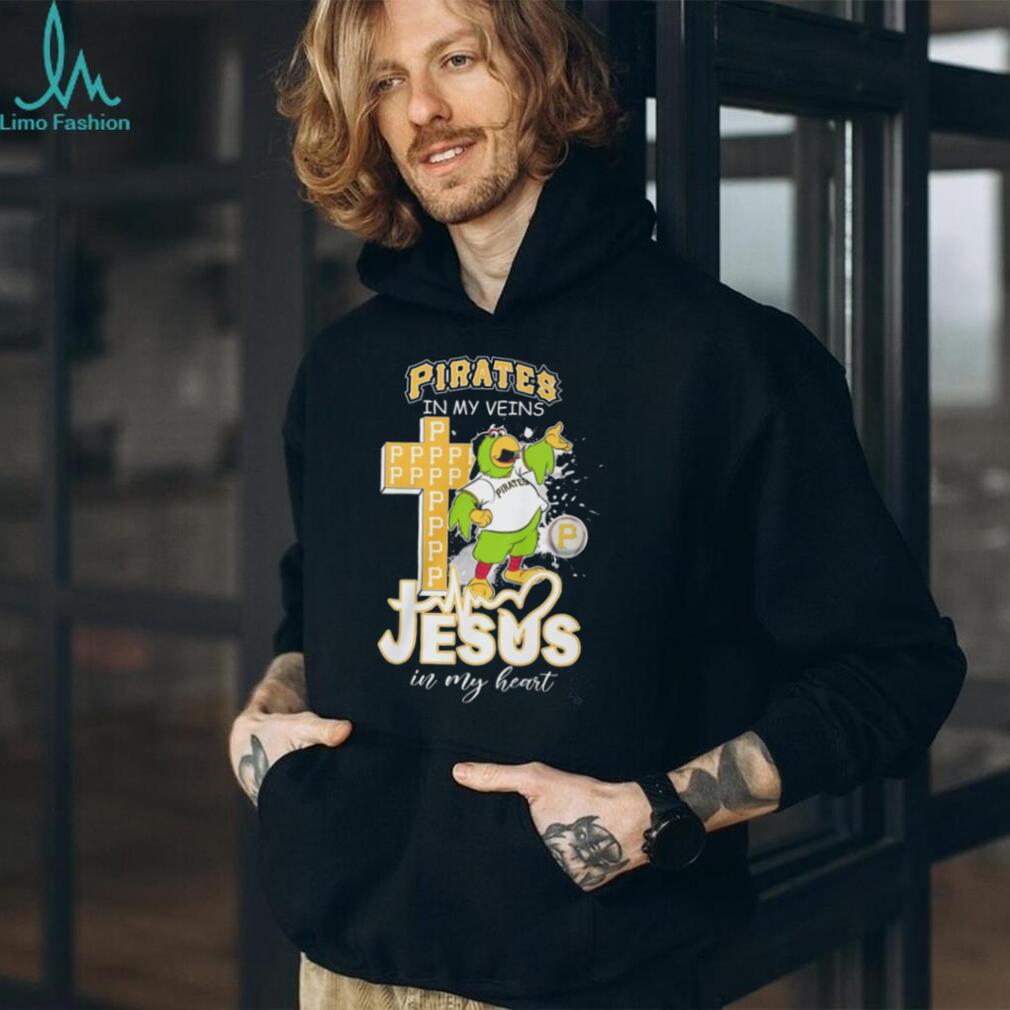 Pittsburgh Pirates In My Veins Jesus In My Heart Baseball T Shirt Pittsburgh Pirates In My Veins Jesus In My Heart Baseball T Shirt