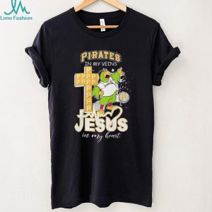 Pittsburgh Pirates In My Veins Jesus In My Heart Baseball T Shirt