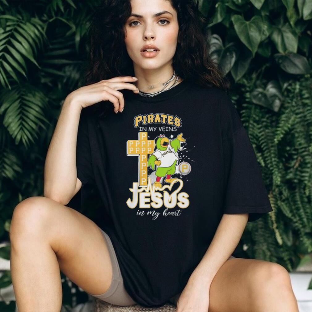 Pittsburgh Pirates In My Veins Jesus In My Heart Baseball T Shirt Pittsburgh Pirates In My Veins Jesus In My Heart Baseball T Shirt