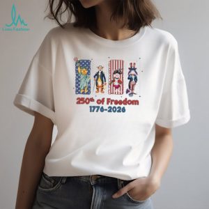 Pooh Bear 250th Of Freedom 1776 Independence T Shirt