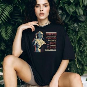 Pope Francis Woke Is No Insult Grace and Justice Black T Shirt
