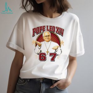 Pope Leo XIV 67 Catholic Funny Meme Parody Graphic T Shirt