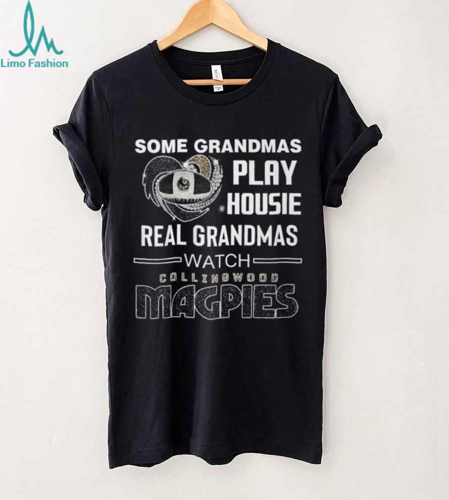 Real Grandmas Watch Collingwood Magpies Football Fan T Shirt Real Grandmas Watch Collingwood Magpies Football Fan T Shirt