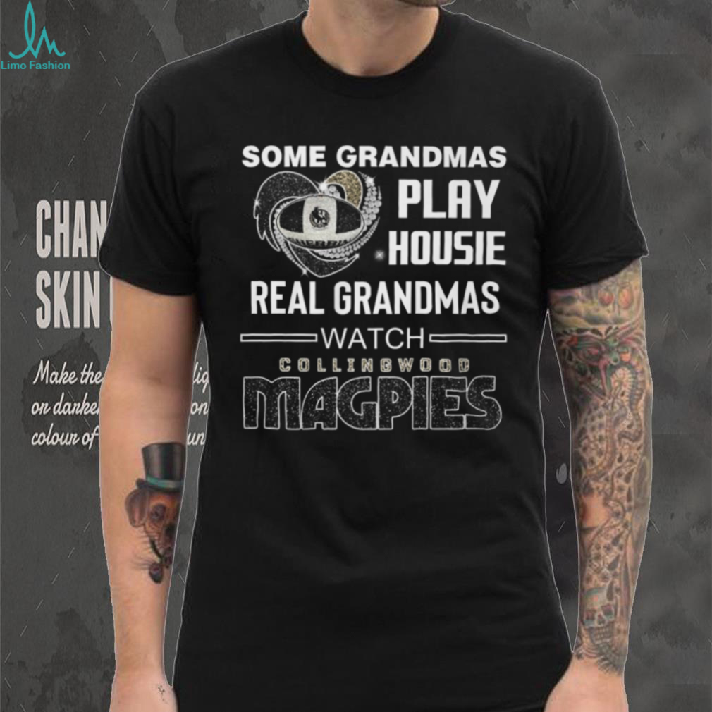 Real Grandmas Watch Collingwood Magpies Football Fan T Shirt Real Grandmas Watch Collingwood Magpies Football Fan T Shirt