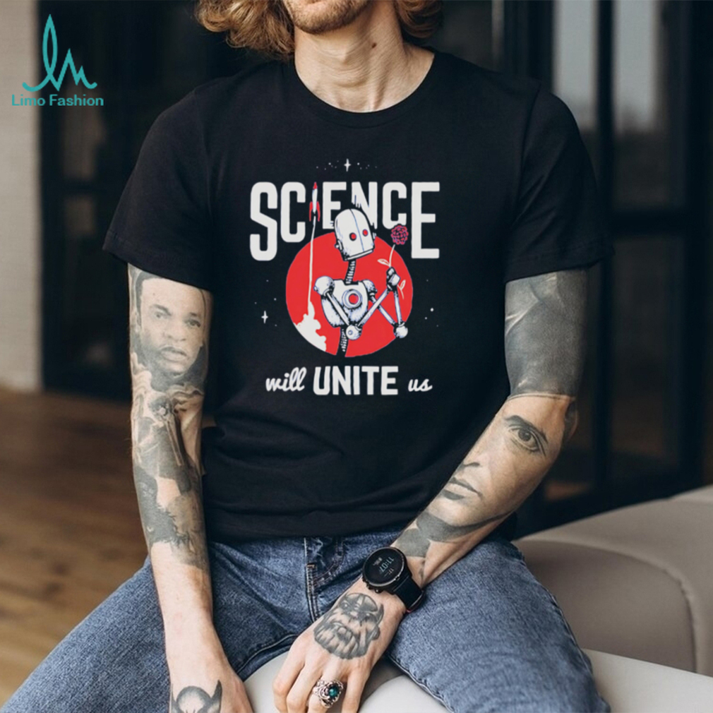 Retro Robot Flower Space Rocket Science Will Unite Us T Shirt Retro Robot Flower Space Rocket Science Will Unite Us T Shirt