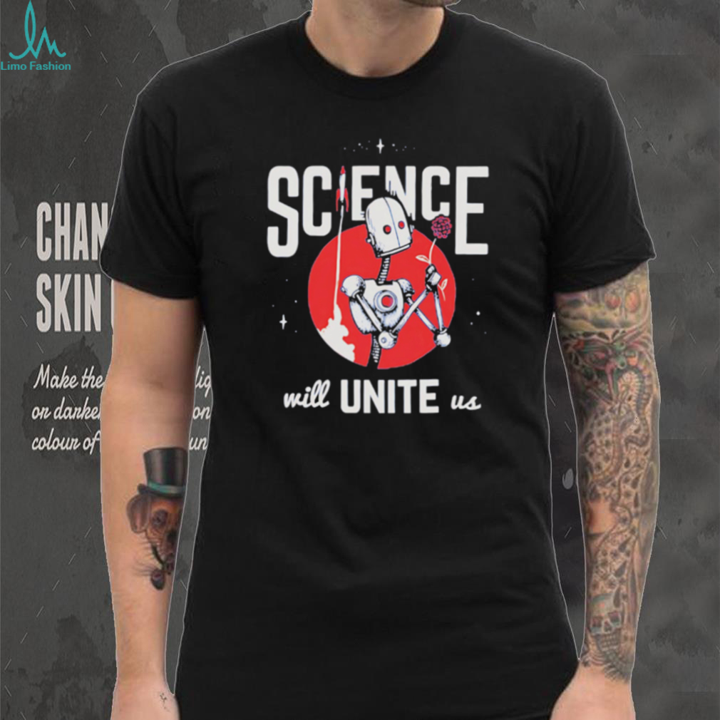 Retro Robot Flower Space Rocket Science Will Unite Us T Shirt Retro Robot Flower Space Rocket Science Will Unite Us T Shirt