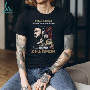 Roman Reigns New World Heavyweight Champion WrestleMania Vegas T Shirt