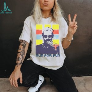 Run For Fun Retro Runner Sunglasses Graphic T Shirt