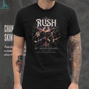 Rush Band 58th Anniversary 1968 2026 Thank You For The Memories T Shirt