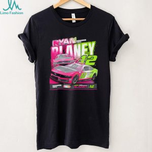 Ryan Blaney Racing Nascar Driver Neon Graphics T Shirt