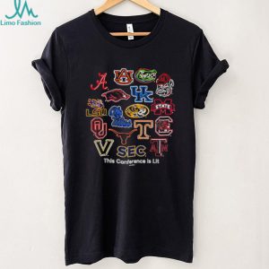 SEC College Football Teams Logo Graphic Apparel T Shirt