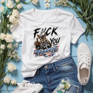 San Antonio Spurs Coyote Mascot Middle Finger Basketball T Shirt
